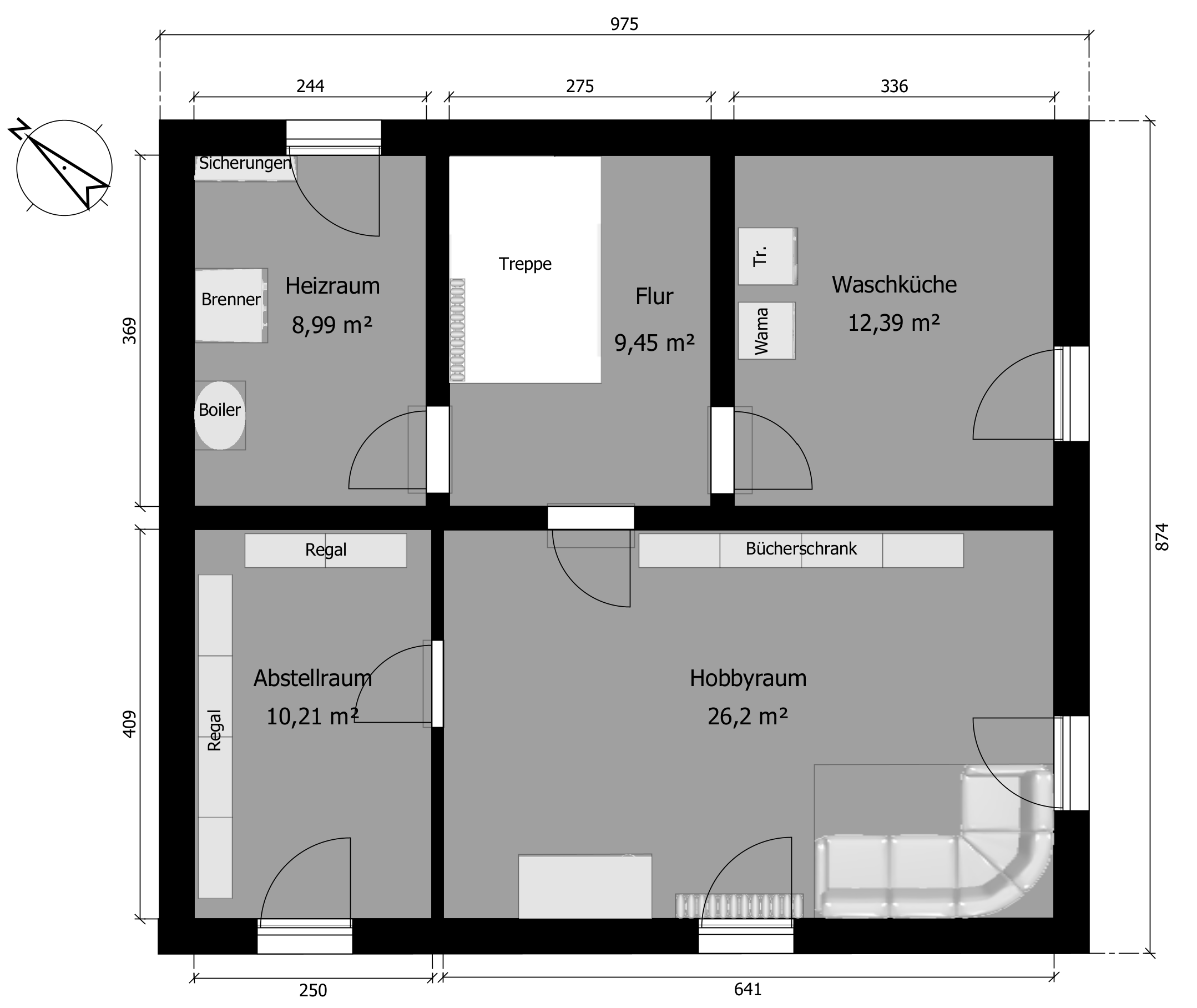 Grundriss Untergeschoss